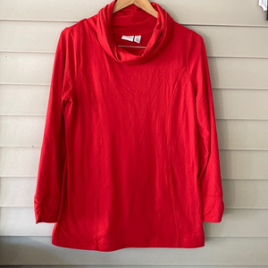 Weekends by Chicos Cowl Neck Roll Neck Long Sleeve‎ Top